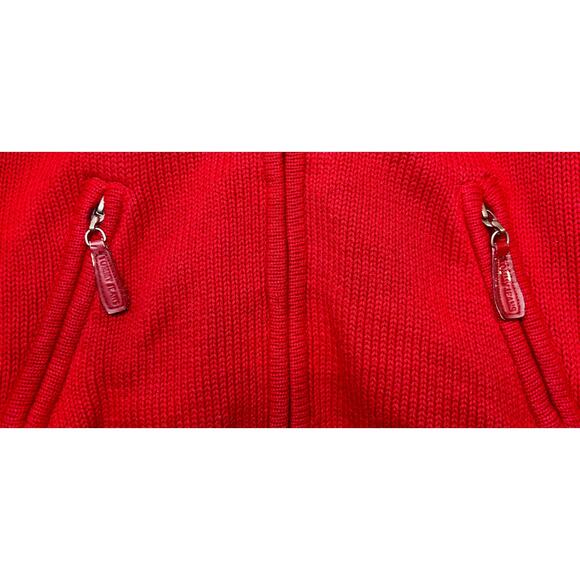 Vintage Tommy Jeans Full-Zip Red Y2K Sweater Jacket Size SP - Picture 5 of 7